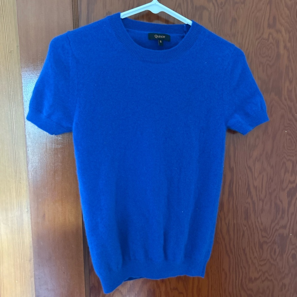 Quince Royal Blue Knit Top